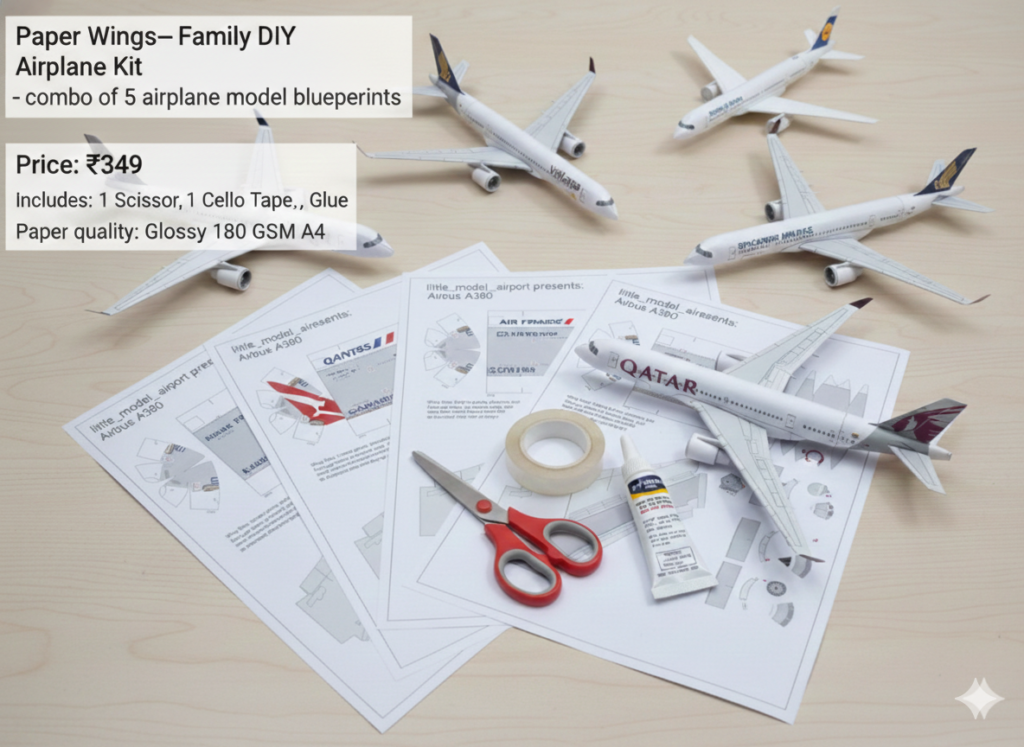"Paper Wings—Family DIY Airplane Kit"